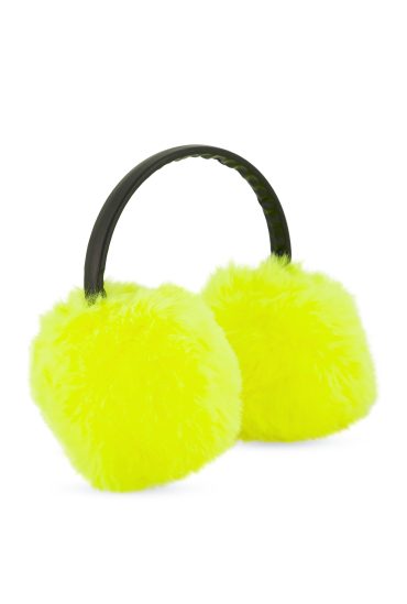Faux Leather Band Faux Fur Earmuffs
