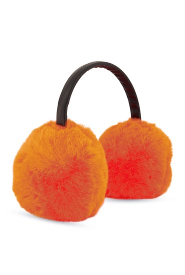 Faux Leather Band Faux Fur Earmuffs