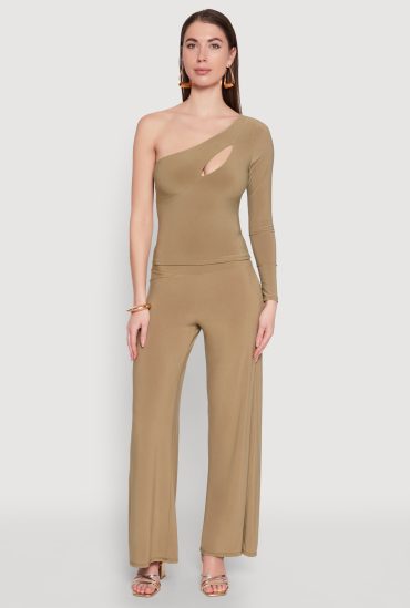 Wide Waist Palazzo Pants