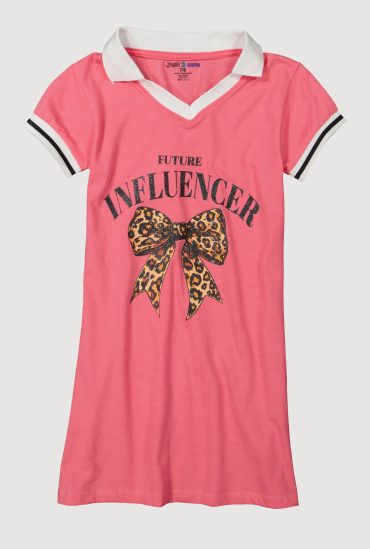 Girls Future Influencer Graphic Polo Dress