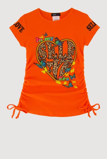 Little Girls In My Self Era Graphic Print T-Shirt