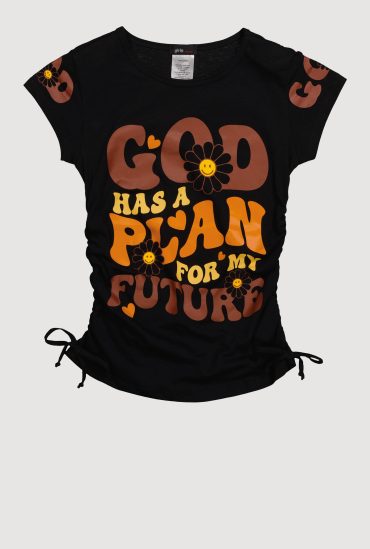 Girls God Has A Plan Graphic T-Shirt