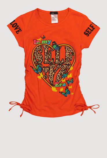 Girls Trendy Self Love Graphic T-Shirt