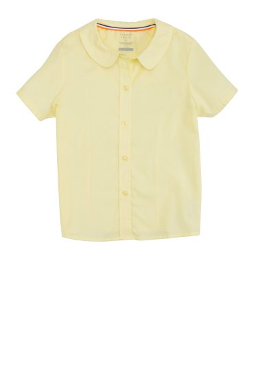 French Toast Girls 4-6x Peter Pan Collar Short Sleeve Shirt