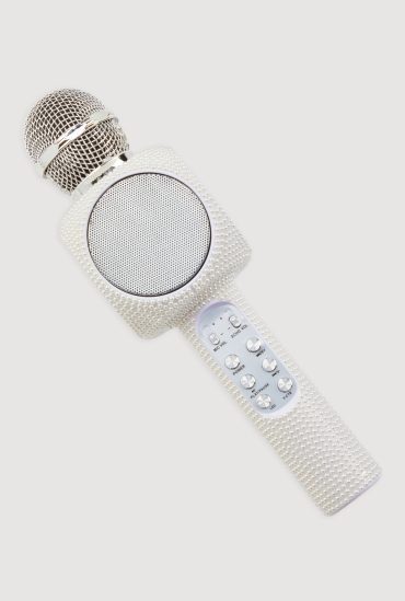 Faux Pearl Karaoke Microphone Speaker