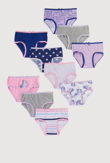 Toddler Girls Cupcake Print Days Of The Week Panties 7 Pack