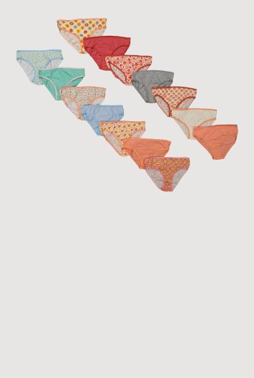 Girls Patterned Underwear 14 Pack