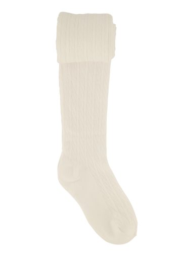 Girls Basic Cable Knit Tights