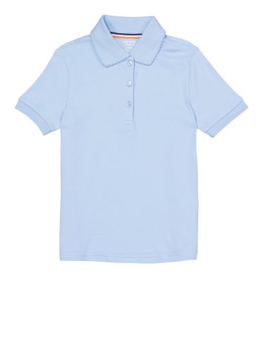 French Toast Girls 4-6x Interlock Short Sleeve Polo Top