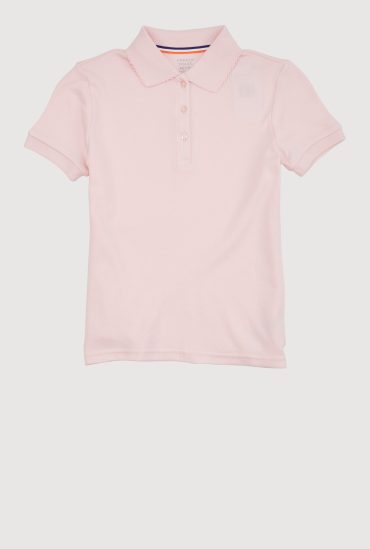 French Toast Girls 7-16 Short Sleeves Picot Collar Polo Shirt