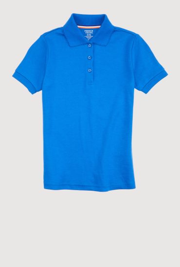 French Toast Girls 7-14 Picot Collar Short Sleeve Polo Shirt