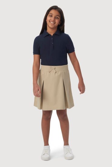 French Toast Girls 16-20 Bow Pleated Scooter Skirt