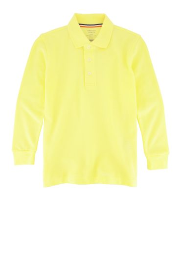 French Toast Boys 4-7 Pique Long Sleeve Polo Shirt