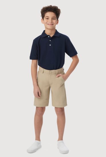 French Toast Boys 8-14 Stretch Flat Front Shorts