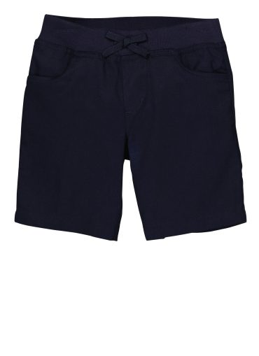 French Toast Girls 4-6x Solid Faux Drawstring Shorts