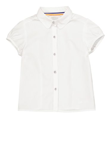French Toast Girls 4-6x Rhinestone Button Front Shirt