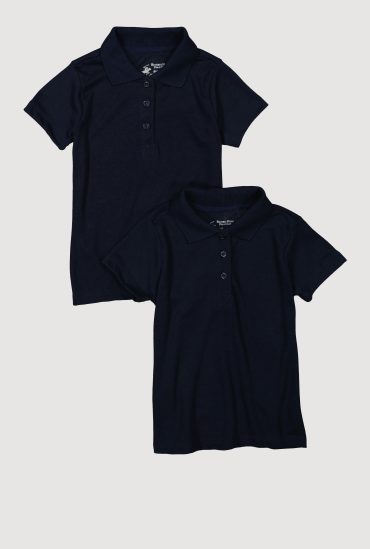 Beverly Hills Polo Club Girls 4-6x Polo Shirt 2 Pack