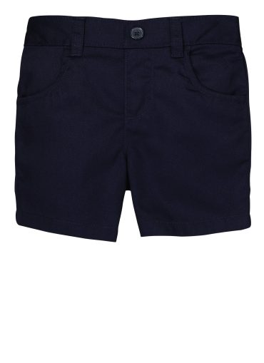 French Toast Girls 2T-4T Solid Pull On Stretch Shorts