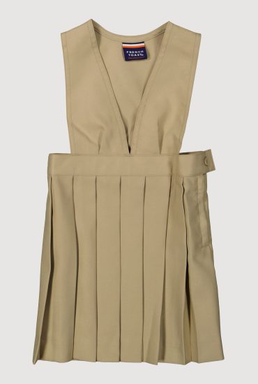 French Toast Girls 2T-4T V-Neck Pleated Jumper